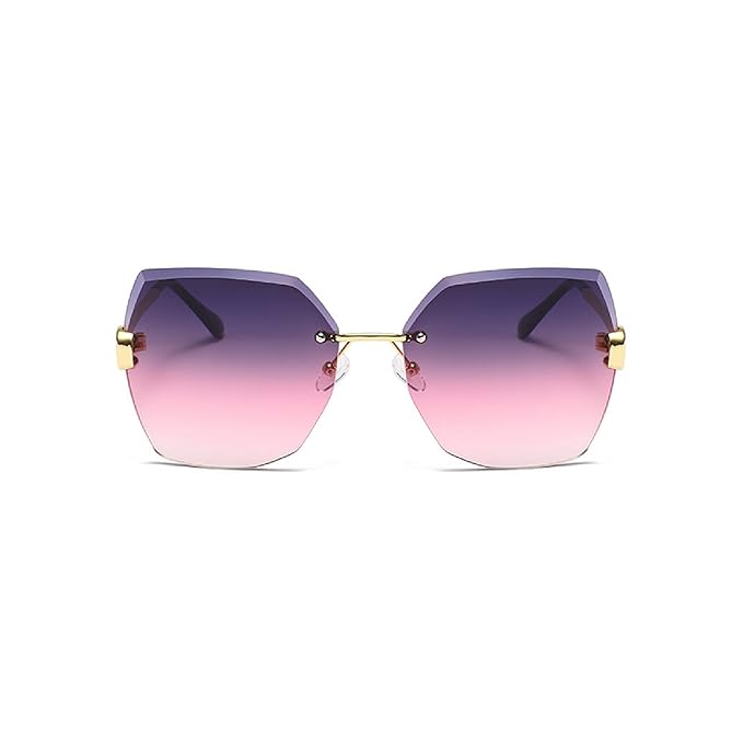 Obsidian |Oversized Hexagonal Metal Sunglasses