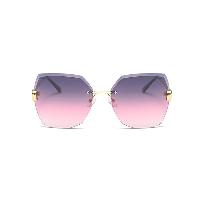 Obsidian |Oversized Hexagonal Metal Sunglasses