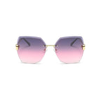 Obsidian |Oversized Hexagonal Metal Sunglasses