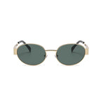 Nova Wire |Classic Oval Metal Sunglasses