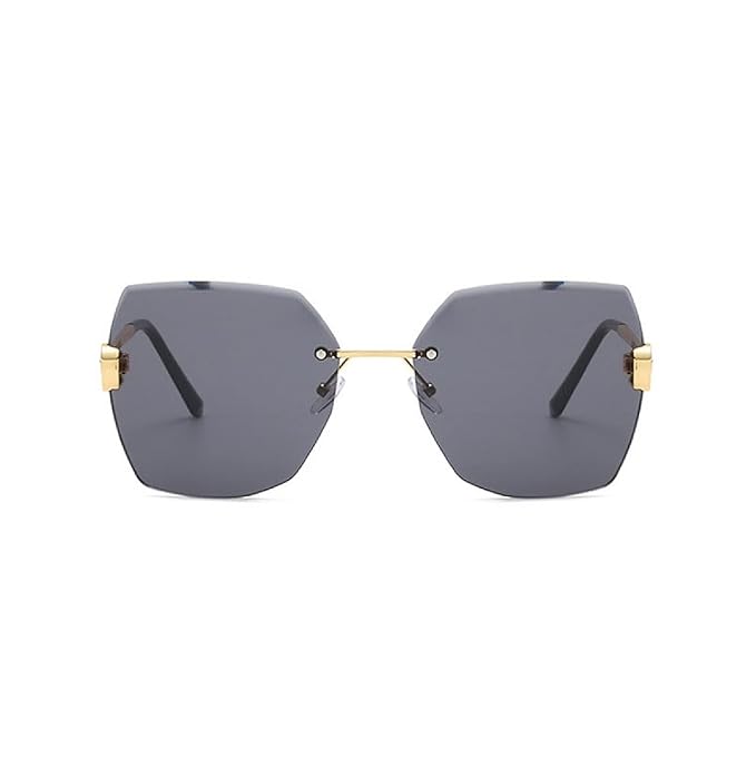 Obsidian |Oversized Hexagonal Metal Sunglasses