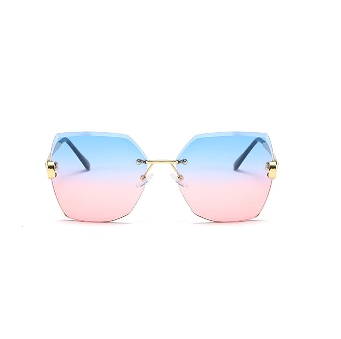 Obsidian |Oversized Hexagonal Metal Sunglasses