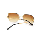 Obsidian |Oversized Hexagonal Metal Sunglasses