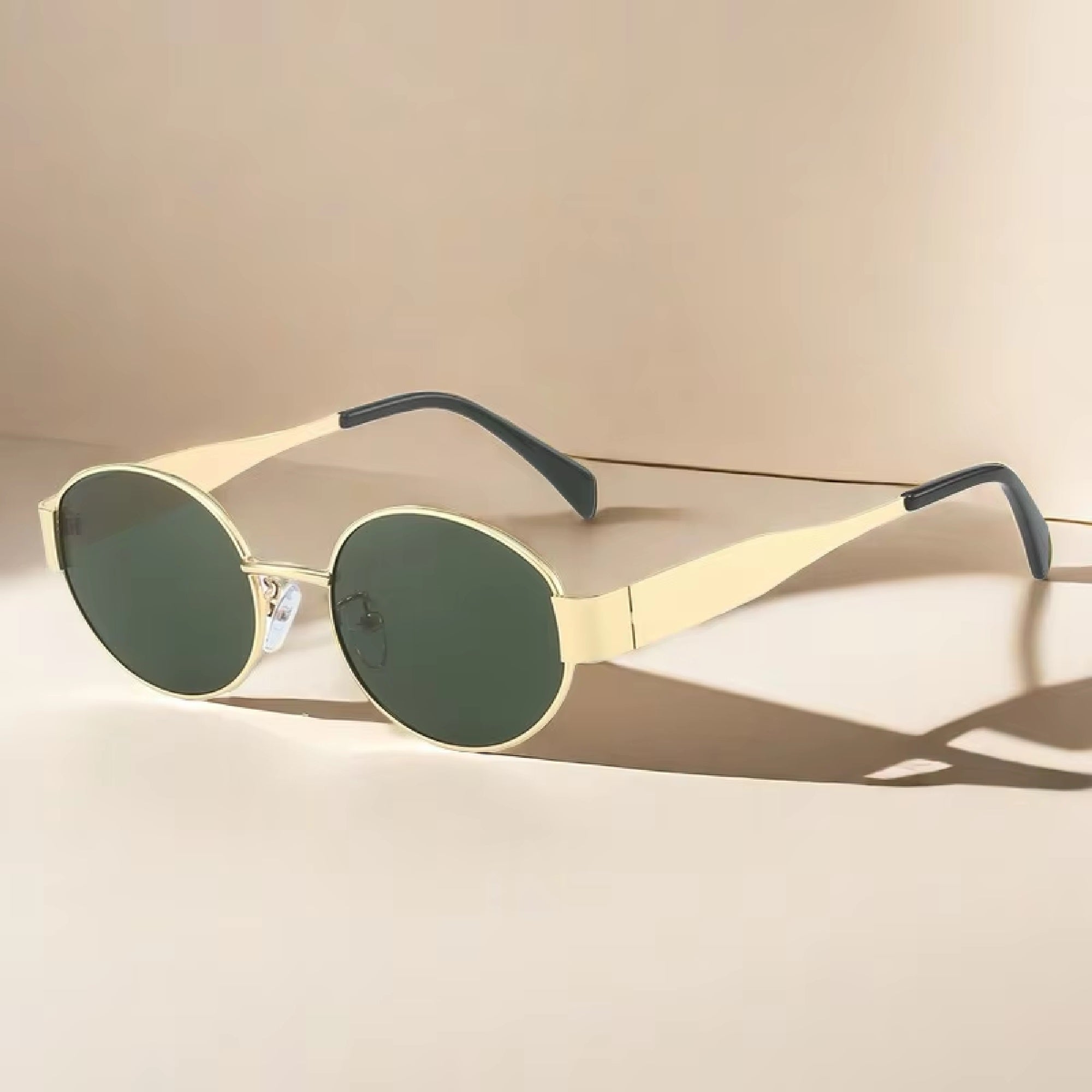 Nova Wire |Classic Oval Metal Sunglasses