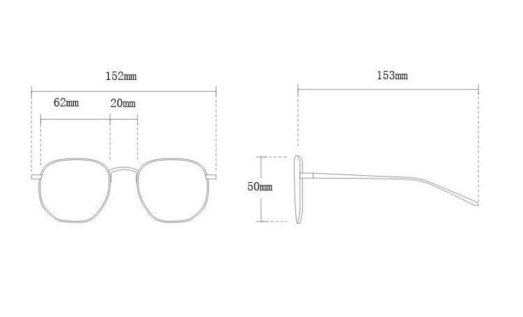 Lombard |Retro Vintage Square PC Sunglasses