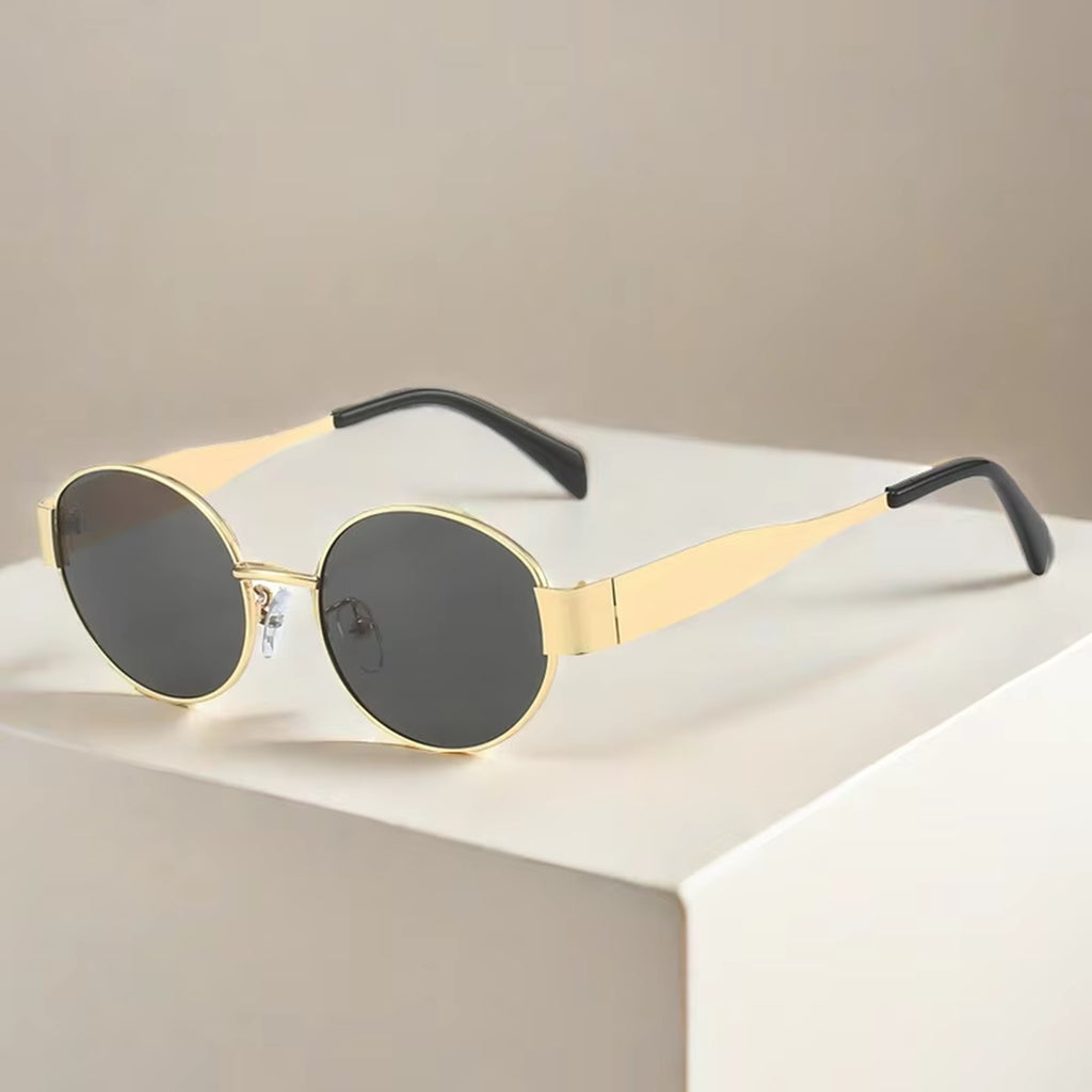 Nova Wire |Classic Oval Metal Sunglasses