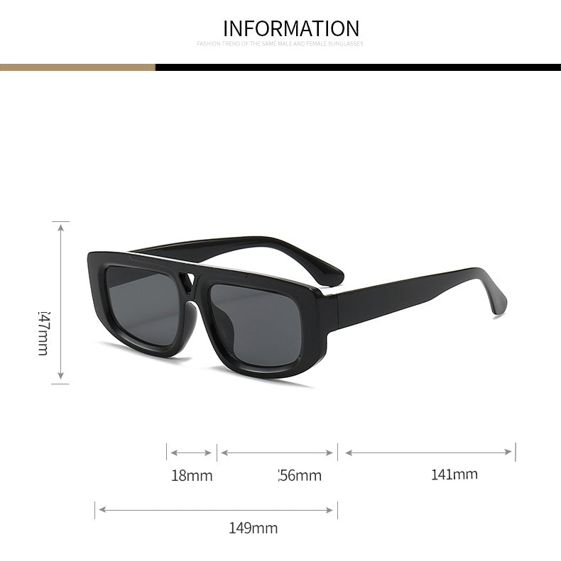 Aspen |Classic Rectangle PC Sunglasses