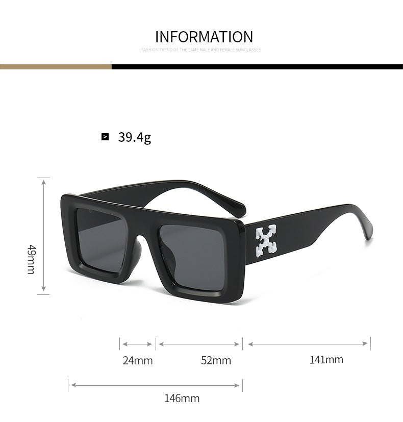 The Sovereign |Oversized Fashion Square PC Sunglasses