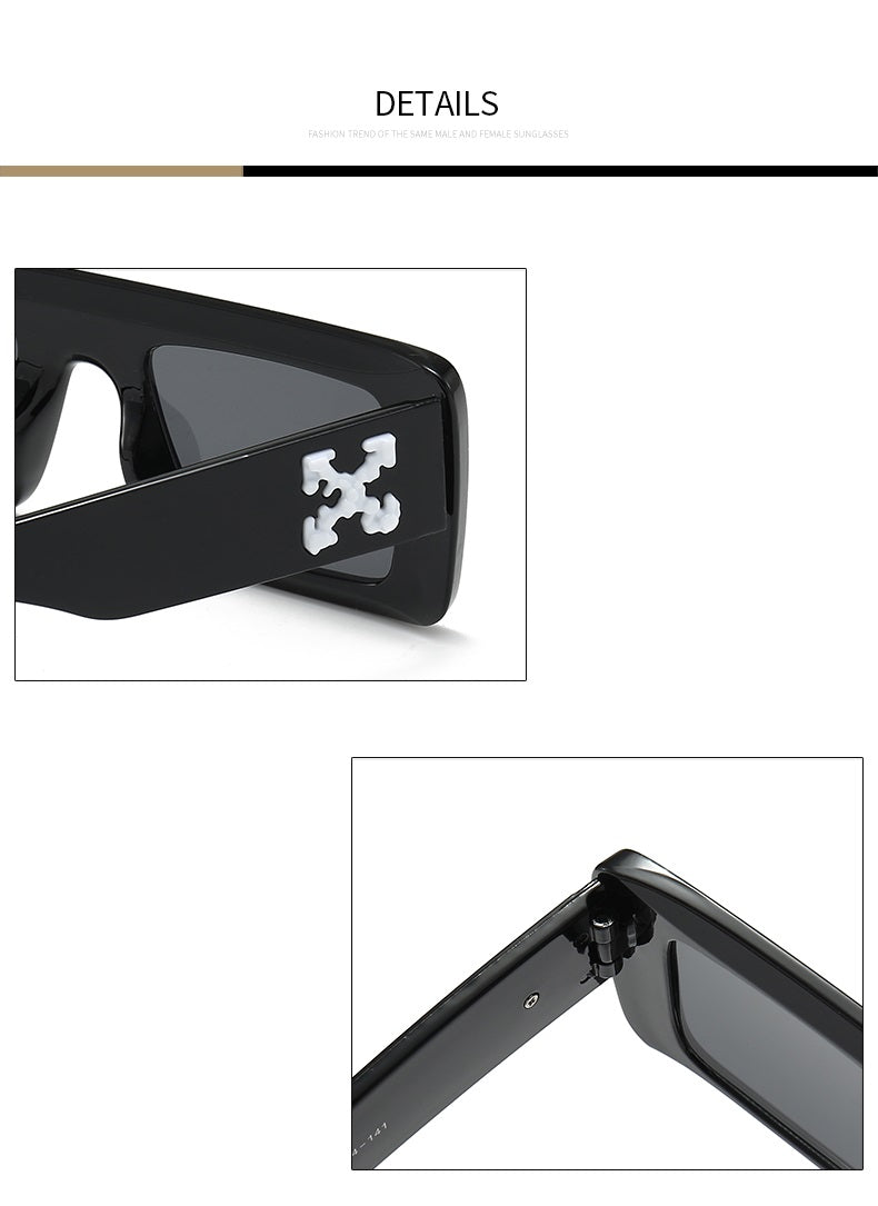 The Sovereign |Oversized Fashion Square PC Sunglasses