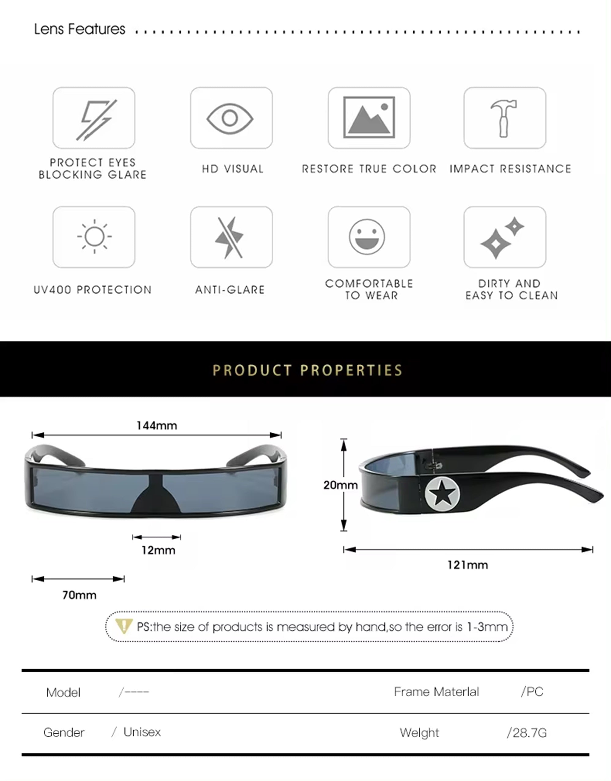 Breeze |Futuristic Wraparound PC Sunglasses