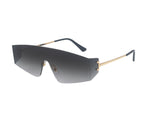 Vector | Futuristic Wraparound Metal Sunglasses