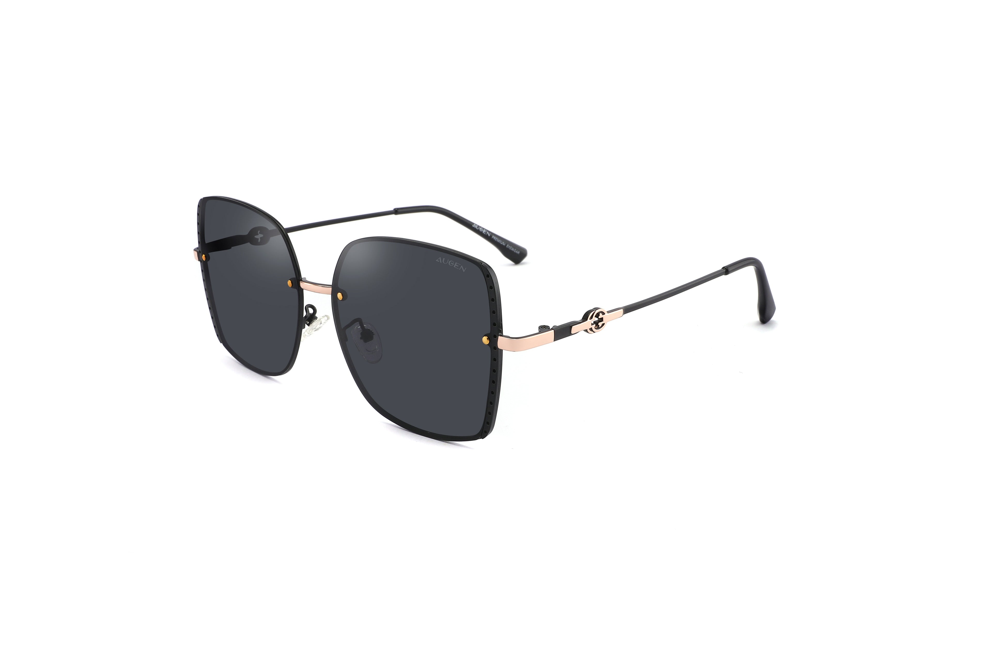 Caspian | Oversized Square Metal Sunglasses