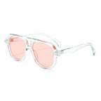 Graphite | Oversized Fashion Navigator Acetate Sunglasses