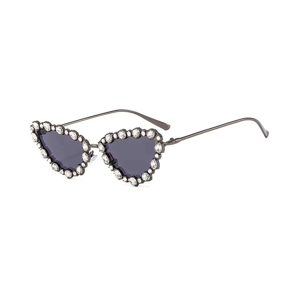 Saphira | Rhinestone Cat-Eye Acetate Sunglasses