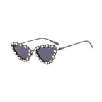 Saphira | Rhinestone Cat-Eye Acetate Sunglasses