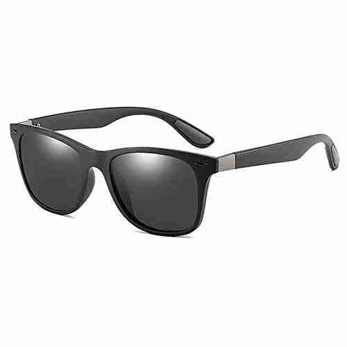 AUGEN Polarized Square Sunglasses - Black