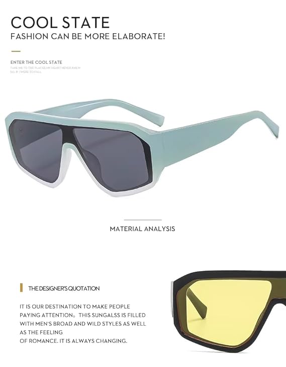 The Vanguard | Fashion Square Acetate Sunglasses