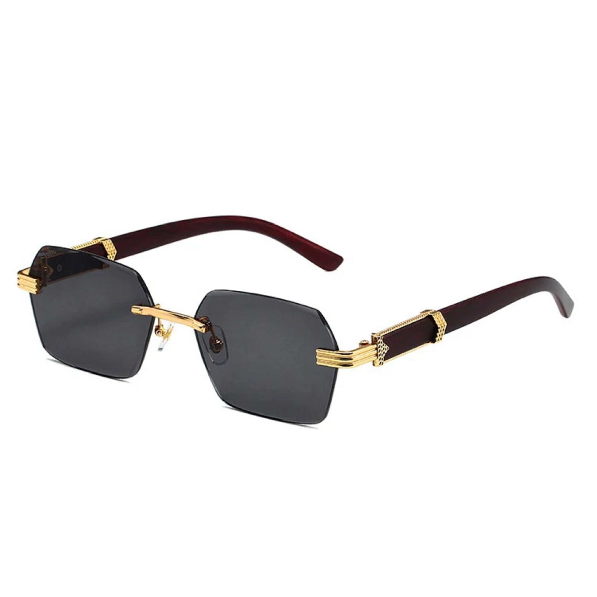 Cobalt | Classic Rectangle Acetate Sunglasses