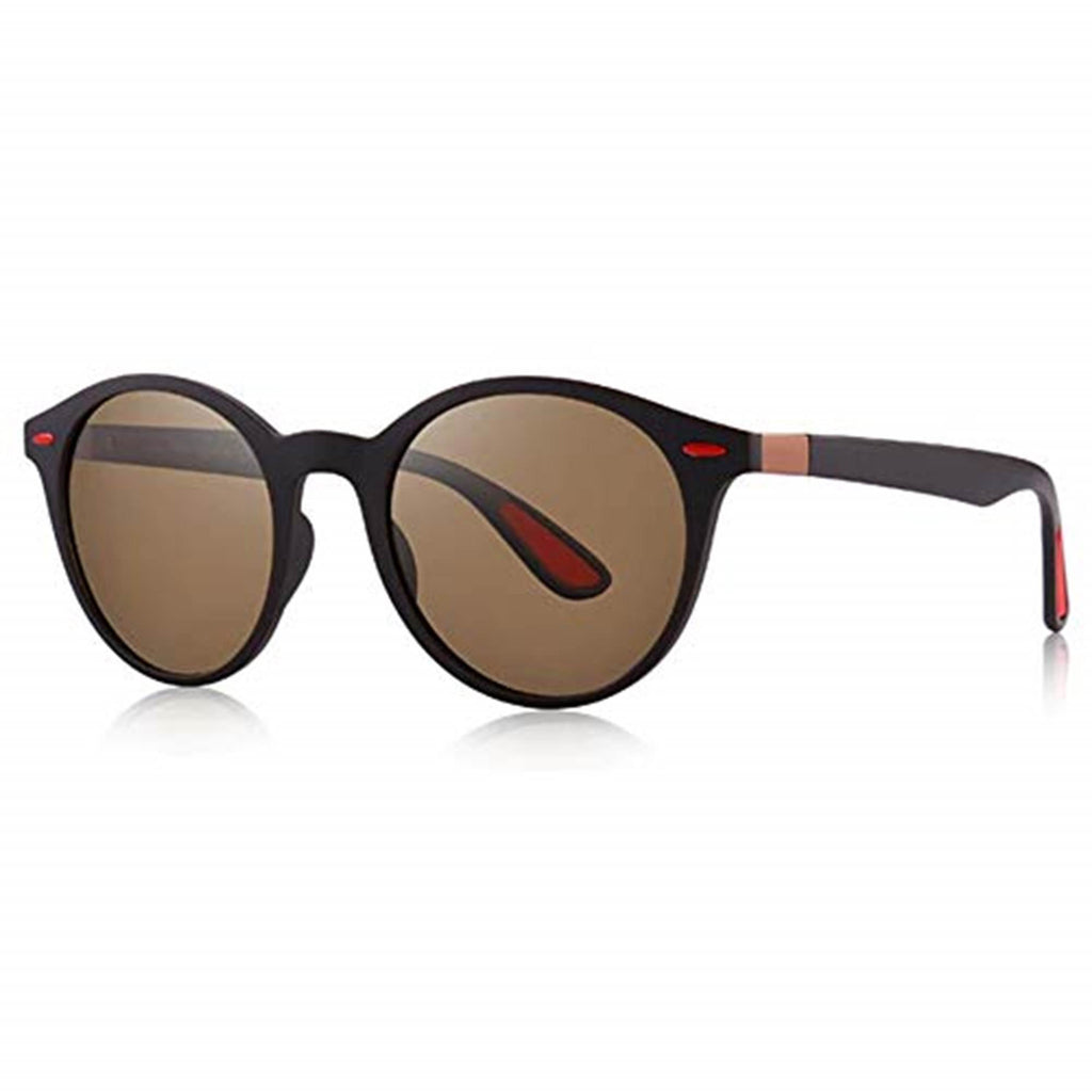 AUGEN Round Unisex Sunglasses - Brown