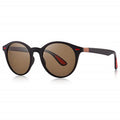 AUGEN Round Unisex Sunglasses - Brown