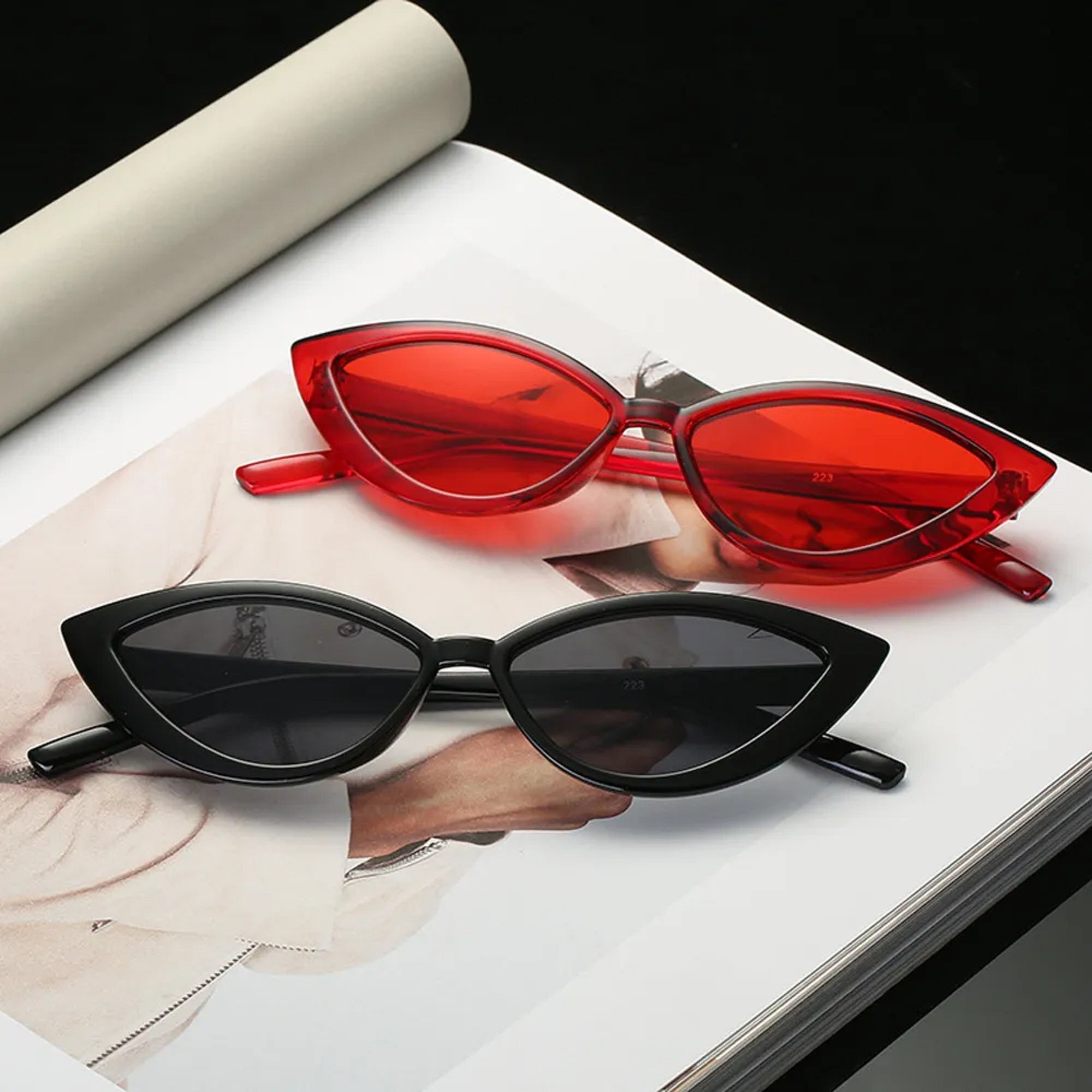 Quartz |Fashion Cat-Eye PC Sunglasses