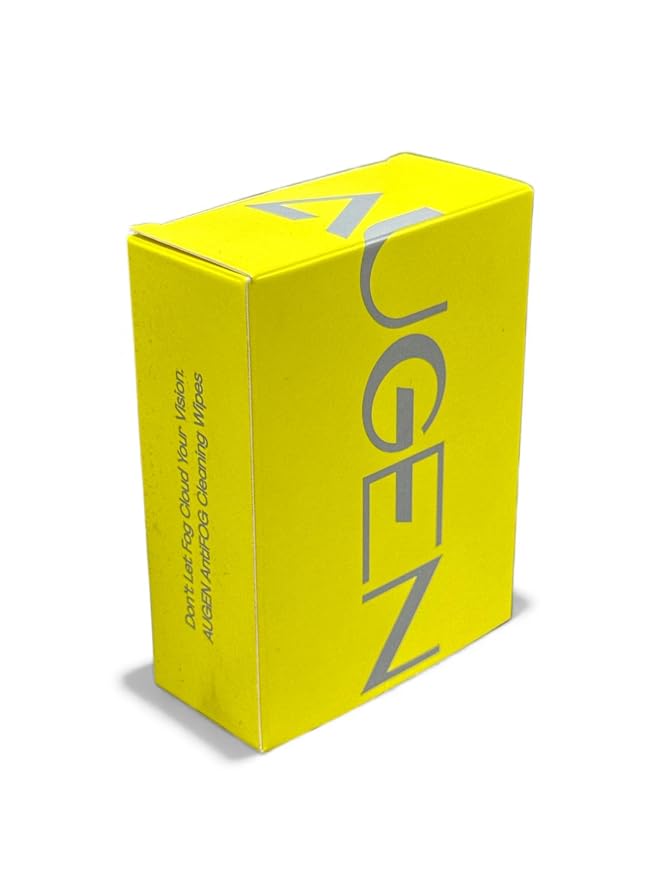 AUGEN Anti-Fog Cleaning Wipes for Glasses, Goggles | Streak-Free, Quick-Dry (30 Pcs)