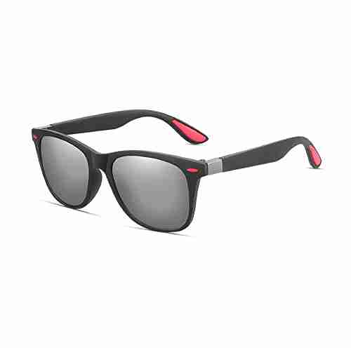 AUGEN Polarized Square Sunglasses - Silver