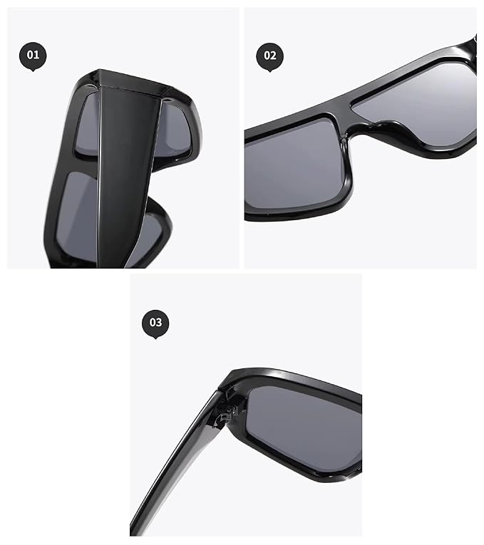 The Vanguard | Fashion Square Acetate Sunglasses