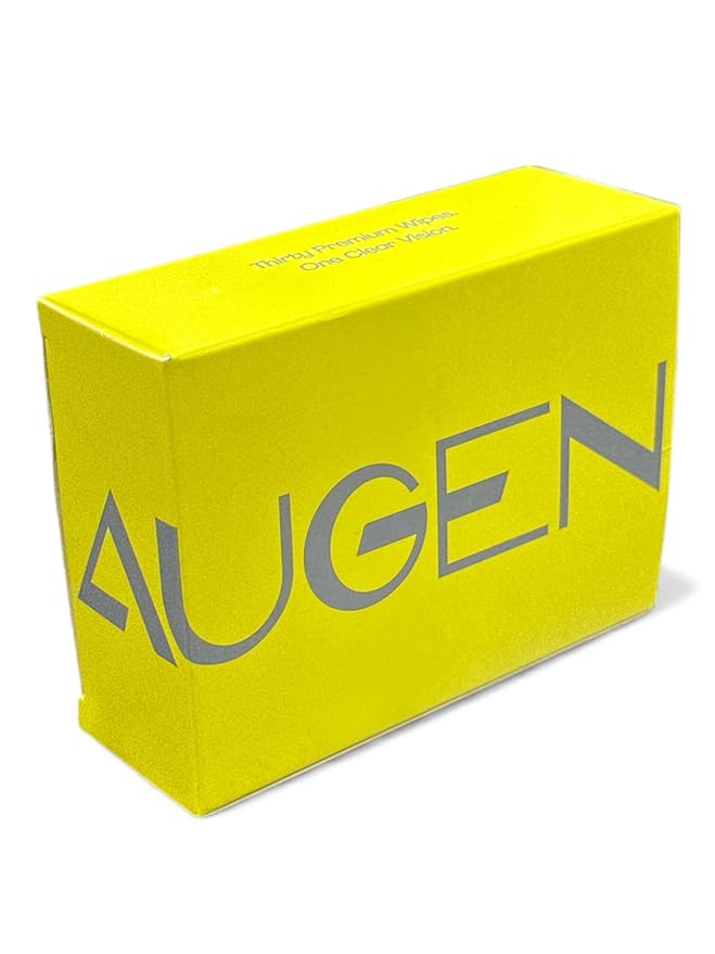 AUGEN Anti-Fog Cleaning Wipes for Glasses, Goggles | Streak-Free, Quick-Dry (30 Pcs)