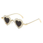 Zirona | Rhinestone Heart Acetate Sunglasses