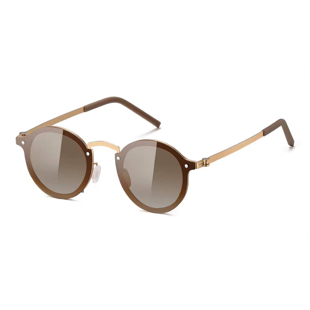 Carnaby | Adjustable Tint Round Metal Sunglasses