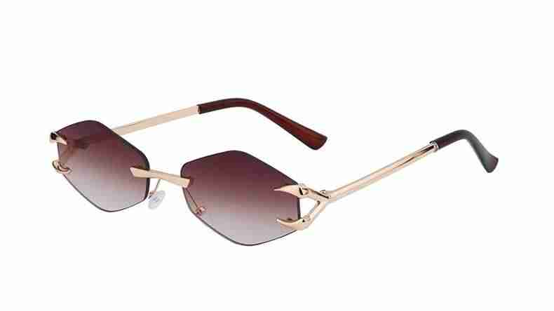 Flux | Futuristic Hexagonal Metal Sunglasses
