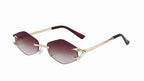 Flux | Futuristic Hexagonal Metal Sunglasses