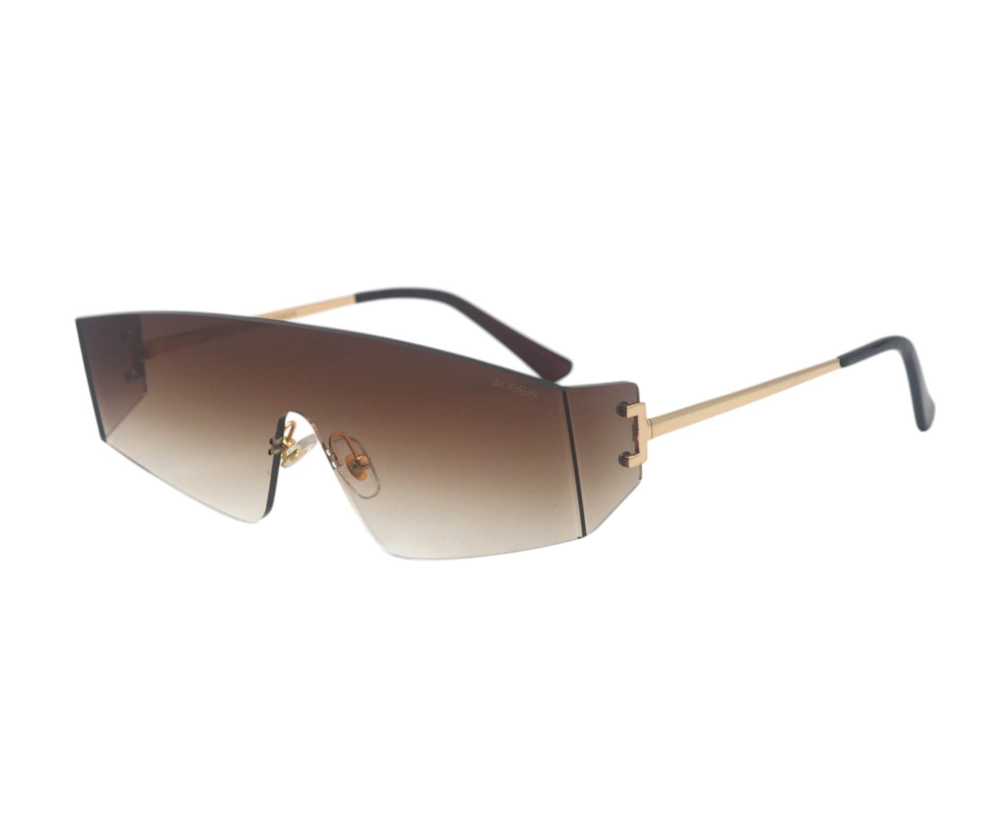 Vector | Futuristic Wraparound Metal Sunglasses