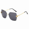 Obsidian | Oversized Hexagonal Metal Sunglasses