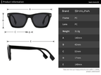 Monterey |Classic Wayfarer PC Sunglasses