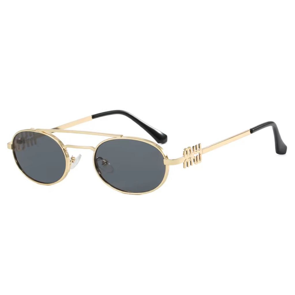 Volt | Classic Oval Metal Sunglasses