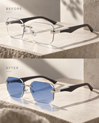 Shift Arden | Photochromic Rectangle Rimless Sunglasses