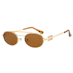 Volt | Classic Oval Metal Sunglasses