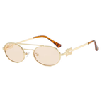 Volt | Classic Oval Metal Sunglasses
