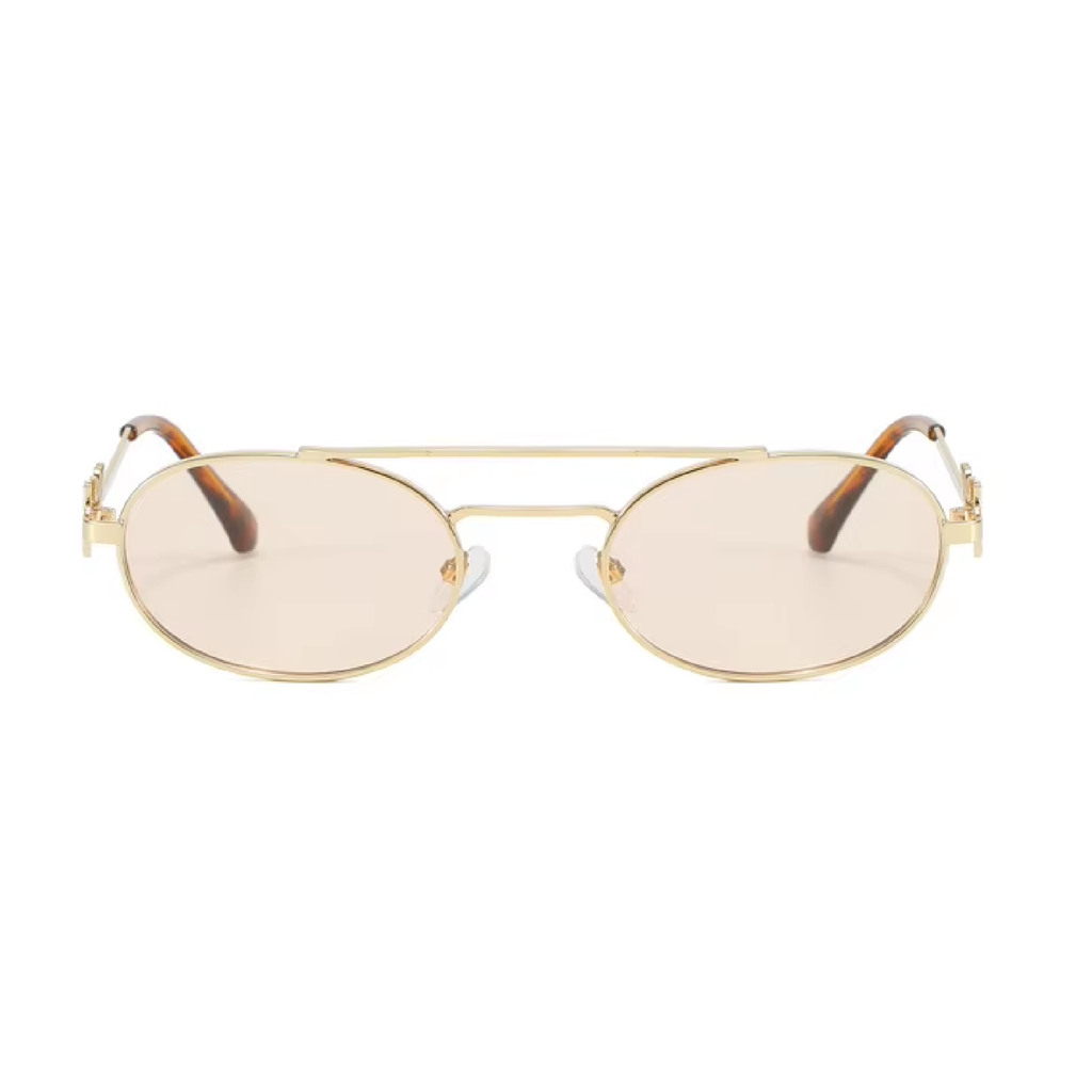 Volt | Classic Oval Metal Sunglasses
