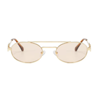 Volt | Classic Oval Metal Sunglasses