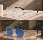 Shift Varen | Photochromic Rectangle Rimless Sunglasses