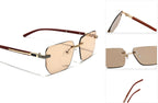 Shift Sora | Photochromic Rectangle Rimless Sunglasses
