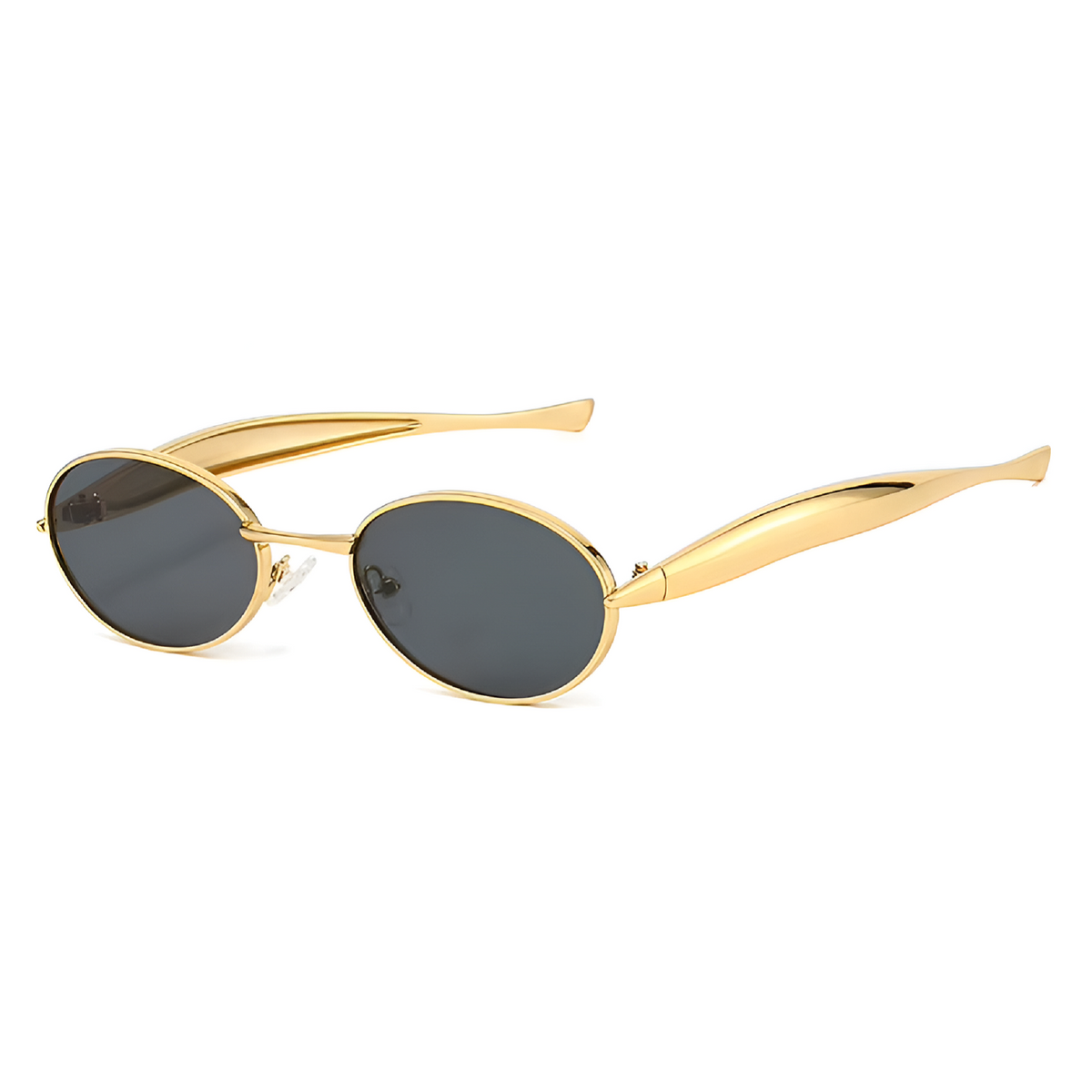 Valora | Classic Oval Metal Sunglasses