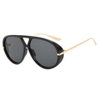 Zayden | Classic Oversized Aviator Metal & PC Sunglasses
