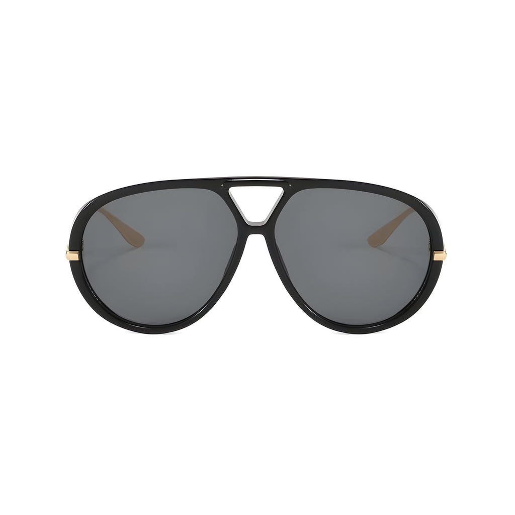 Zayden | Classic Oversized Aviator Metal & PC Sunglasses