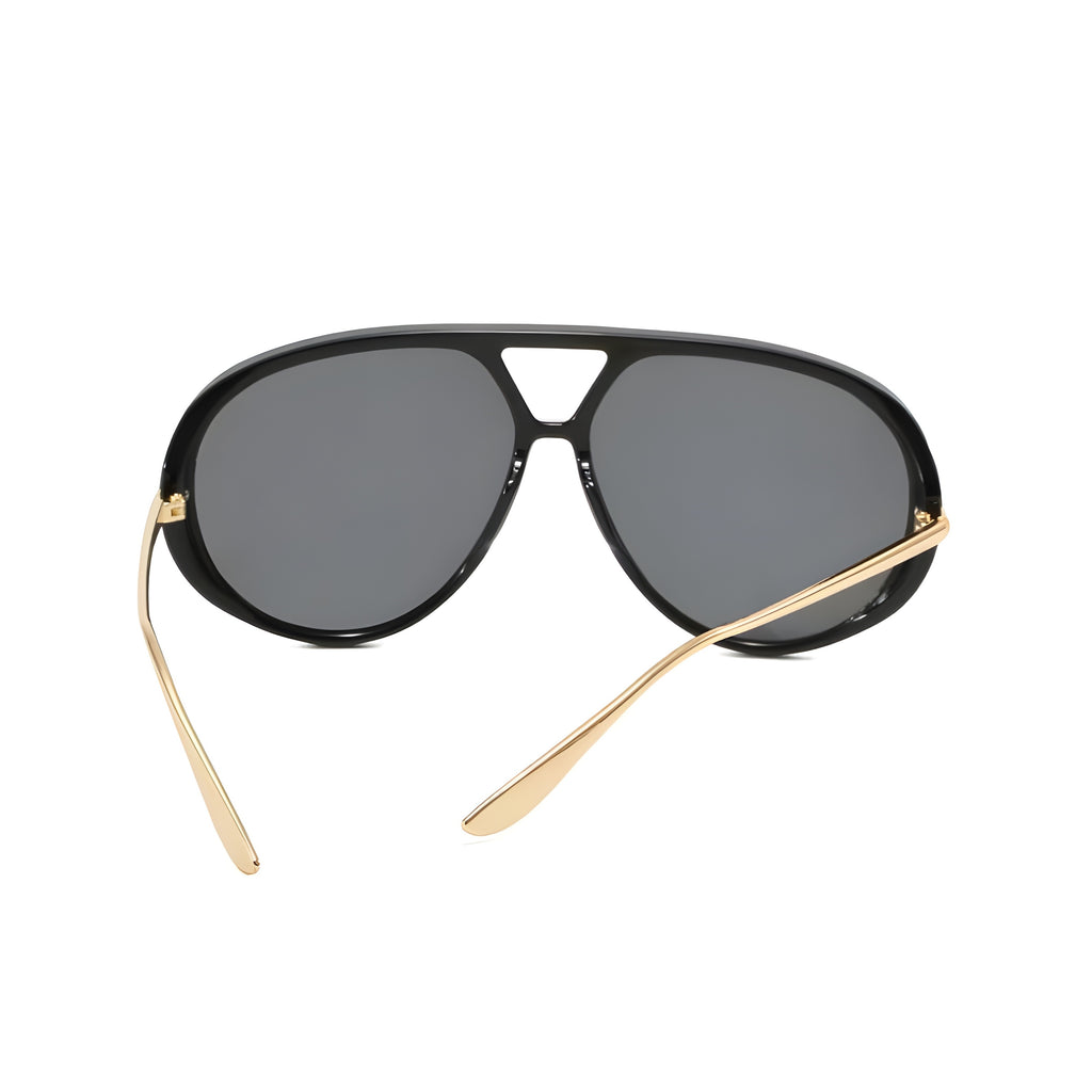 Zayden | Classic Oversized Aviator Metal & PC Sunglasses