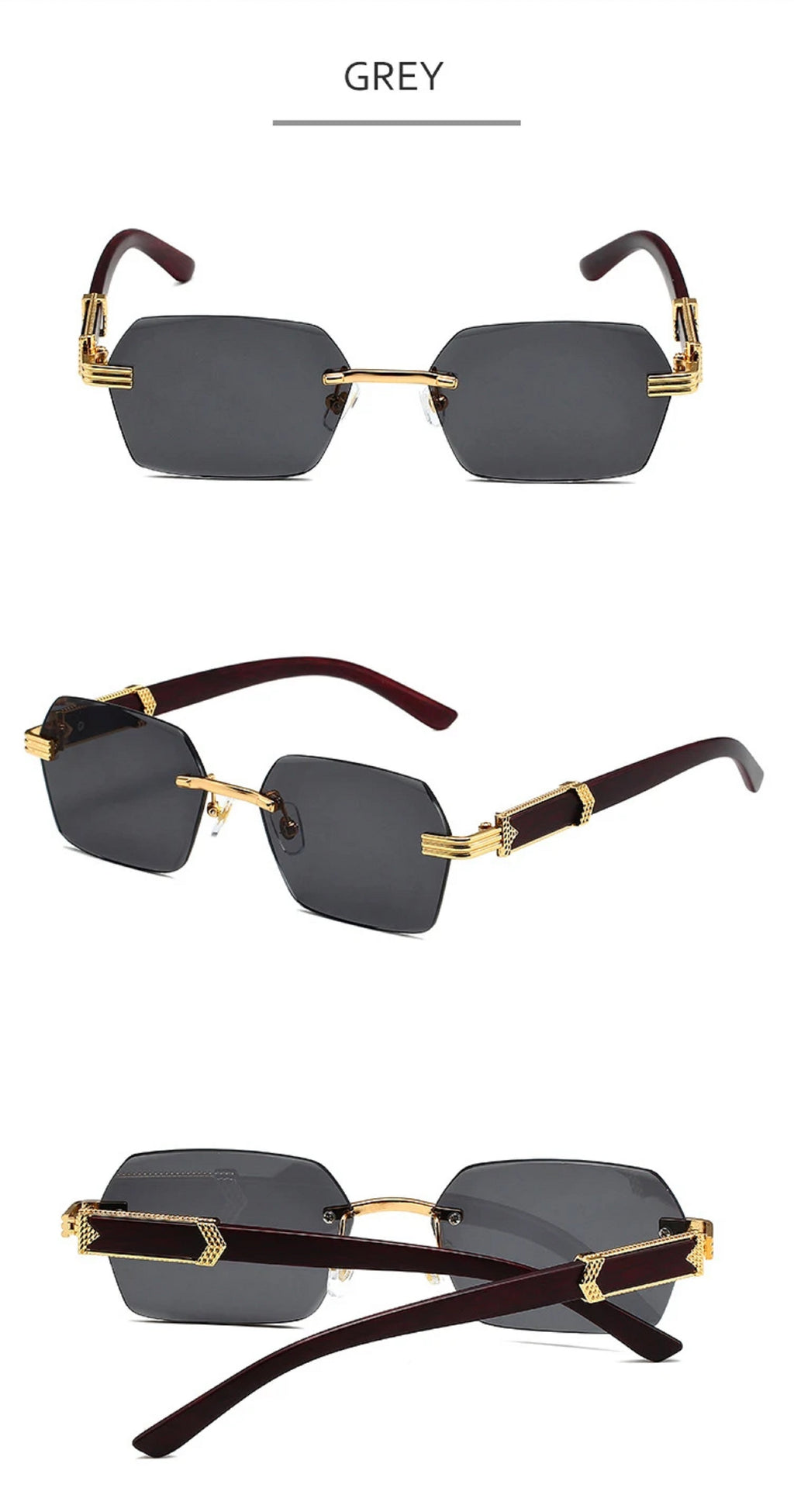 Cobalt |Classic Rectangle PC Sunglasses
