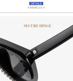 Garnexa |Rhinestone Cat-Eye PC Sunglasses